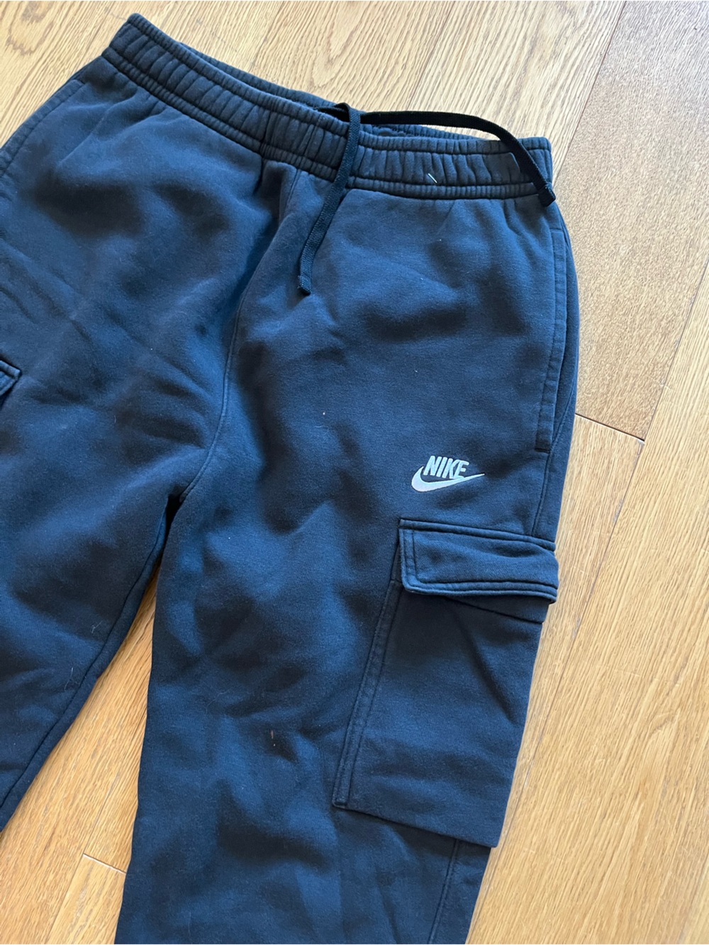 Nike women’s Black Cargo Joggers with Logo